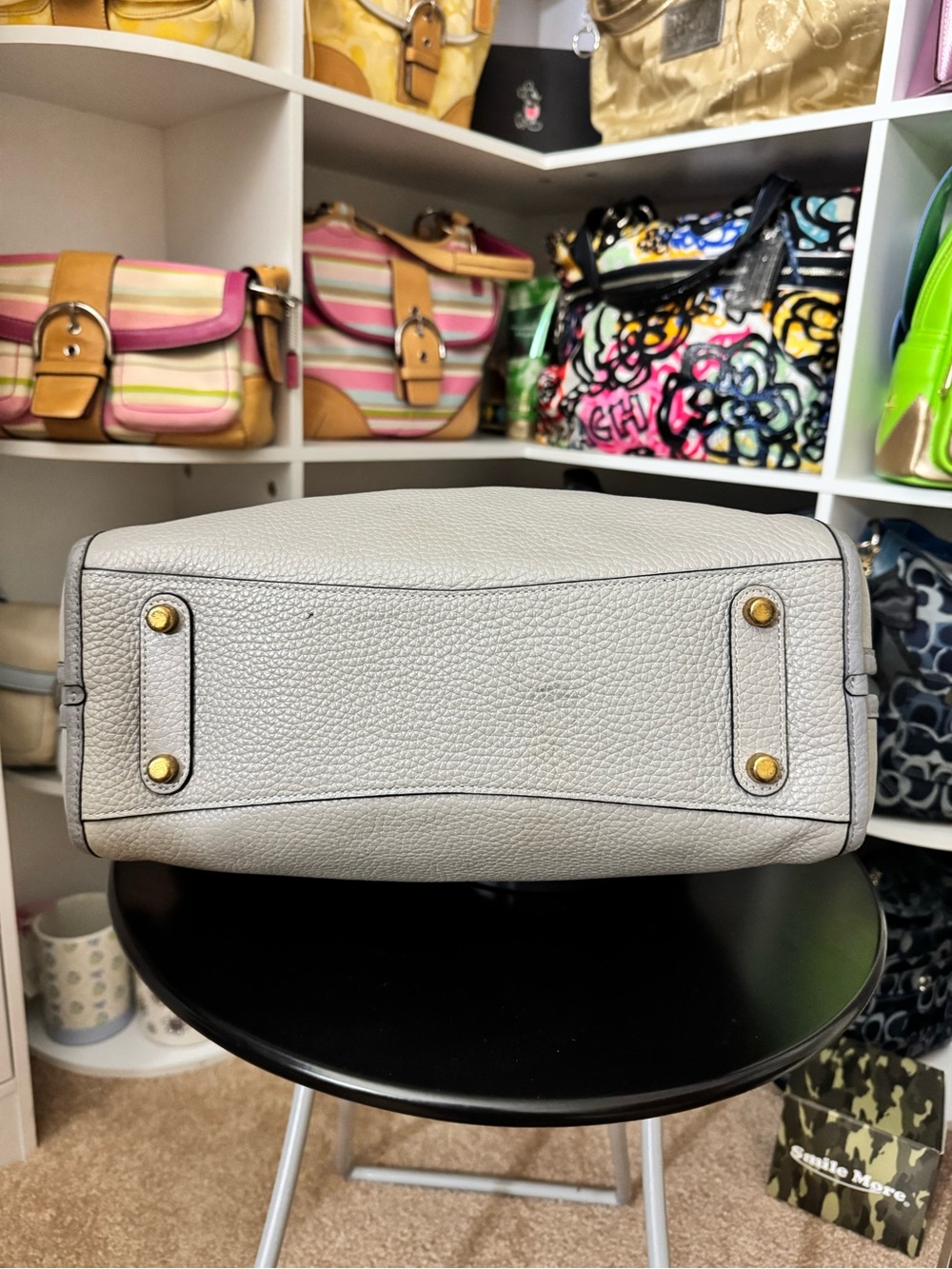 Coach Lori Color Block Leather Handbag - Picture 6 of 12